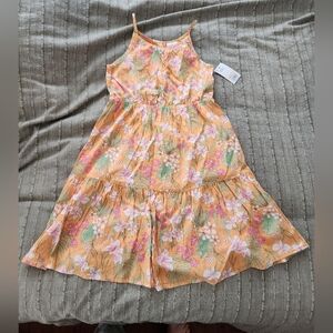 NWT! Girl's Floral Sundress with Tropical Print